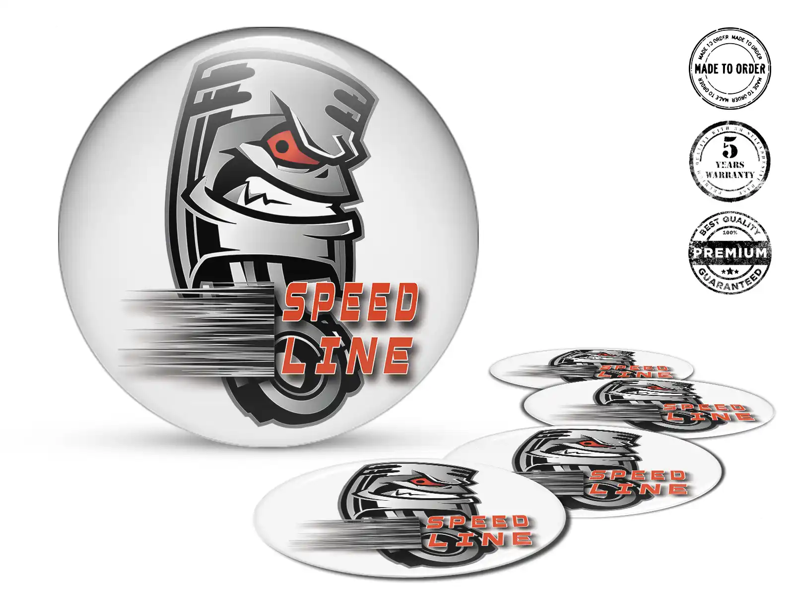Domed label Custom Brand Premium Edition for Cars